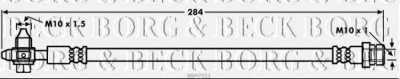 BORG & BECK bbh7922 -  Тормозной шланг